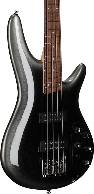 open zoom image for Ibanez SR300E Electric Bass, Midnight Gray Burst, Full Left Front