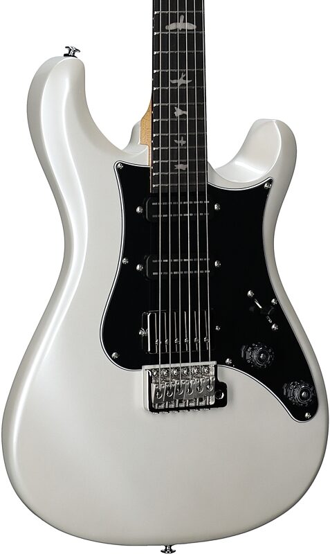 open zoom image for PRS Paul Reed Smith SE Studio Standard Electric Guitar (with Gig Bag), Pearl White, Full Left Front
