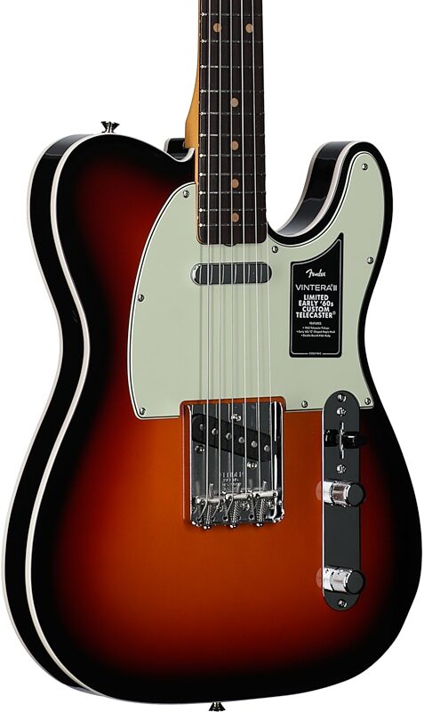 open zoom image for Fender Limited Edition Vintera III Early 60s Telecaster Electric Guitar (with Gig Bag), 3-Color Sunburst, Full Left Front