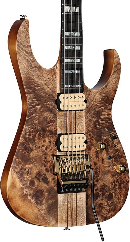 open zoom image for Ibanez RGT1220PB Premium Electric Guitar (with Gig Bag), Antique Brown Stain, Full Left Front
