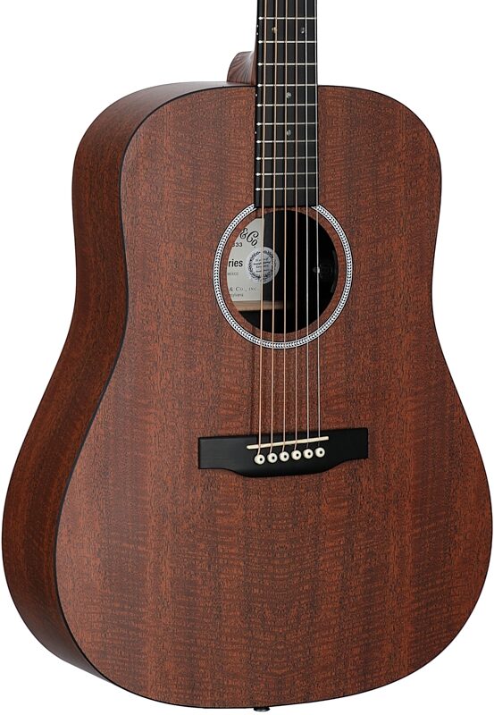 open zoom image for Martin D-X1E Mahogany Acoustic-Electric Guitar (with Gig Bag), New, Full Left Front
