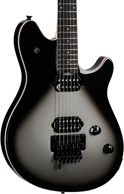 open zoom image for EVH Eddie Van Halen Wolfgang Special Ebony Fingerboard Electric Guitar, Silver Burst, Full Left Front