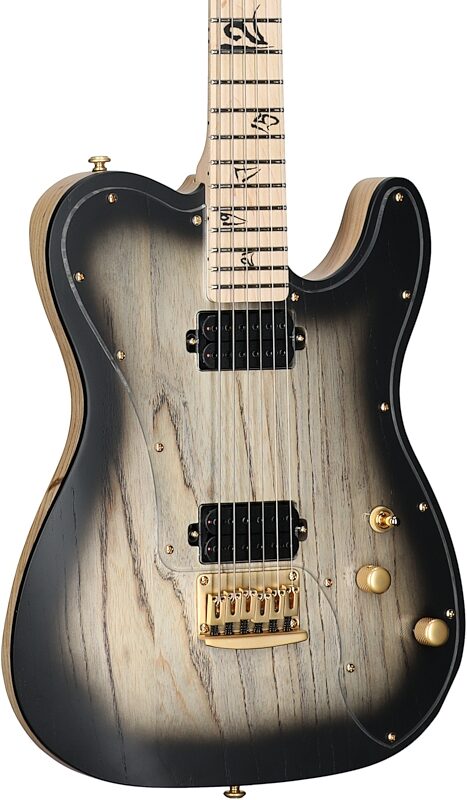 open zoom image for Schecter Meegs PT EX Electric Guitar, Charcoal Burst, Open Box (Very Good), Full Left Front