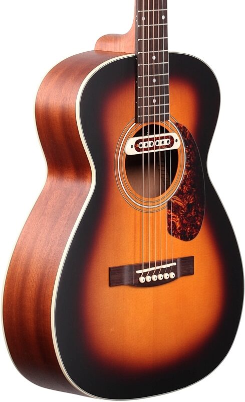 open zoom image for Guild M-240E Troubadour Acoustic-Electric Guitar, Vintage Sunburst, Full Left Front