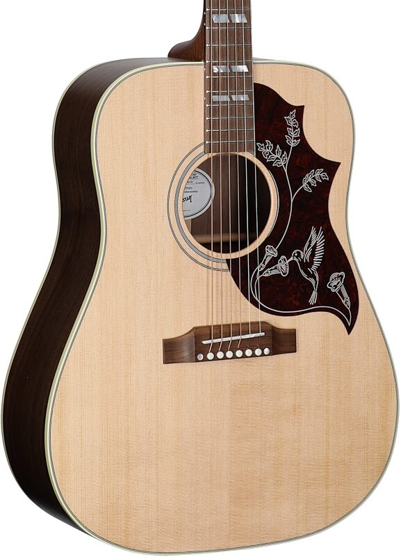 open zoom image for Gibson Hummingbird Studio Walnut and Rosewood Burst Acoustic-Electric Guitar (with Case), Satin Natural, Full Left Front