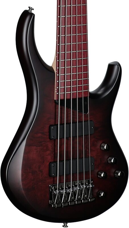 open zoom image for MTD Kingston Andrew Gouche AG-6 Electric Bass, 6-String, Smoky Purple, Open Box (Very Good), Full Left Front