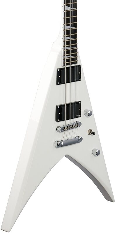 open zoom image for Jackson Pro Series King V KVTMG Electric Guitar, Snow White, Open Box (Very Good), Full Left Front