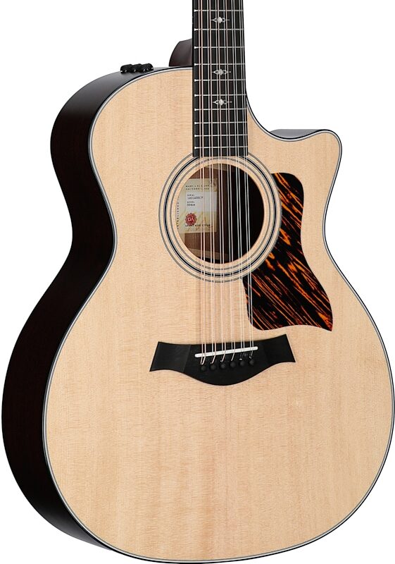 open zoom image for Taylor 354ce Grand Auditorium Acoustic-Electric Guitar, 12-String (with Case), Natural, Full Left Front