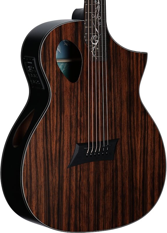 open zoom image for Michael Kelly Mod Shop Forte Port Exotic JE Acoustic-Electric Guitar, New, Full Left Front