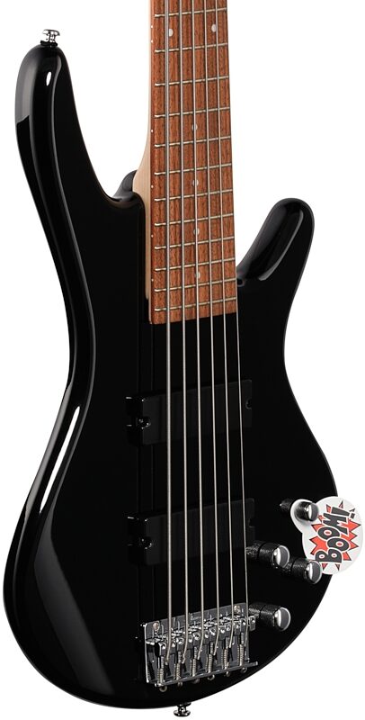 open zoom image for Ibanez GSR206 6-String Electric Bass, Black, Full Left Front