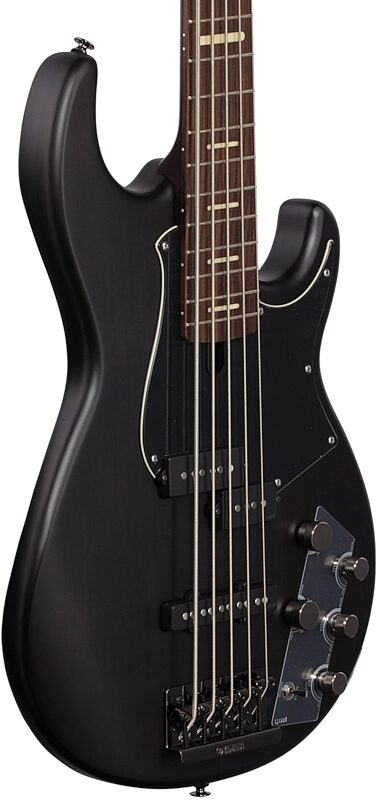 open zoom image for Yamaha BB735A Electric Bass Guitar, 5-String (with Gig Bag), Black, Full Left Front