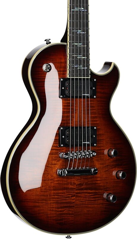 open zoom image for Schecter Solo II Supreme Electric Guitar, Cat's Eye, Full Left Front
