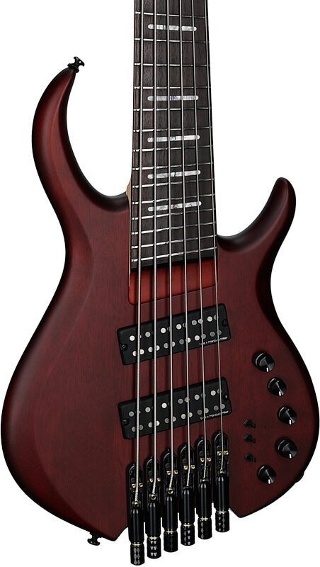 open zoom image for Sire Marcus Miller M6 Headless Electric Bass, 6-String, Mahogany, Full Left Front