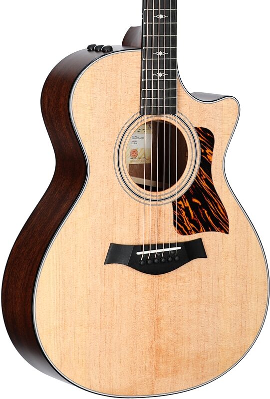 open zoom image for Taylor 312ce V2 Grand Concert Acoustic-Electric Guitar (with Case), Natural, Full Left Front