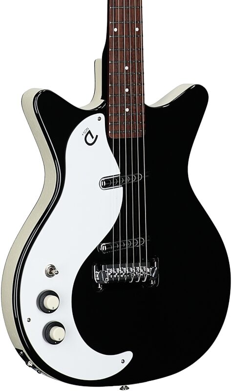 open zoom image for Danelectro '59 MOD NOS Electric Guitar, Left-Handed, Black, Full Left Front