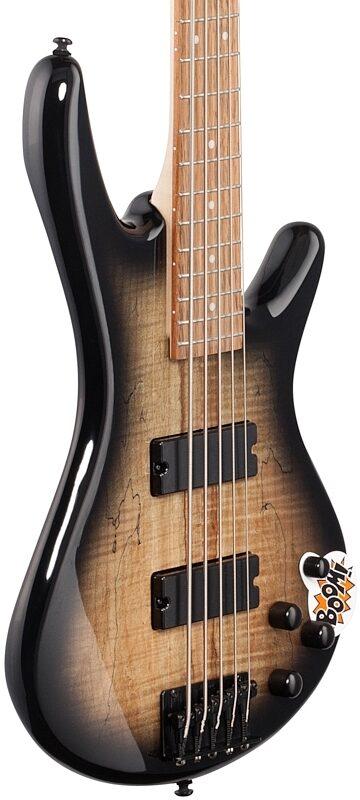 open zoom image for Ibanez GSR205SM Electric Bass, 5-String, Natural Gray Burst, Full Left Front