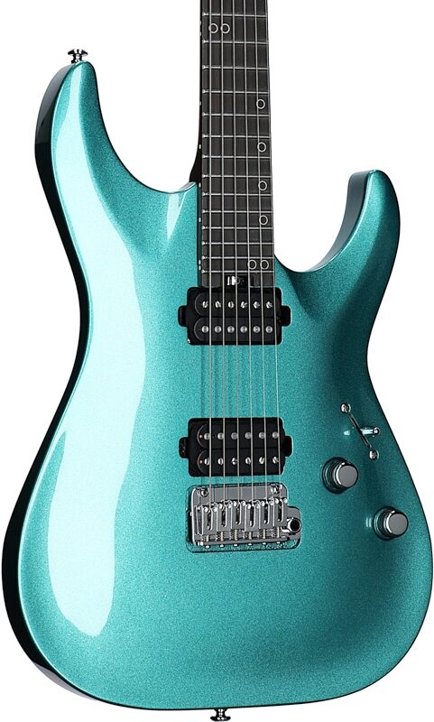 open zoom image for Schecter Aaron Marshall AM-6 Tremolo Electric Guitar, Arctic Jade, Full Left Front