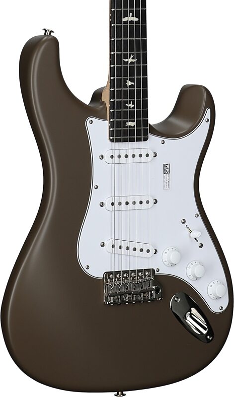 open zoom image for PRS Paul Reed Smith John Mayer Silver Sky Satin Electric Guitar (with Gig Bag), Mojave Brown, Full Left Front