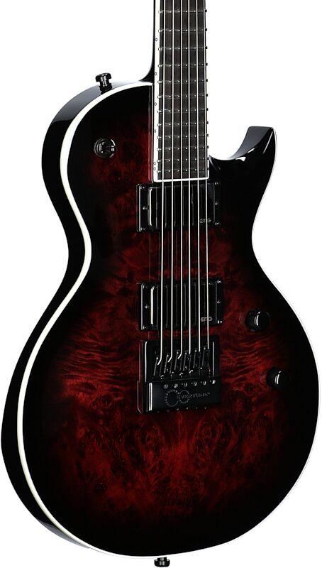 open zoom image for Jackson Pro Series Diamond Rowe Monarkh Electric Guitar (with Gig Bag), Dark Rose, Full Left Front