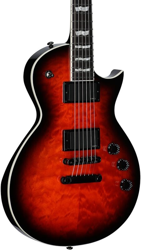 open zoom image for ESP LTD Eclipse EC-400QM Electric Guitar, Vintage Burst, Full Left Front