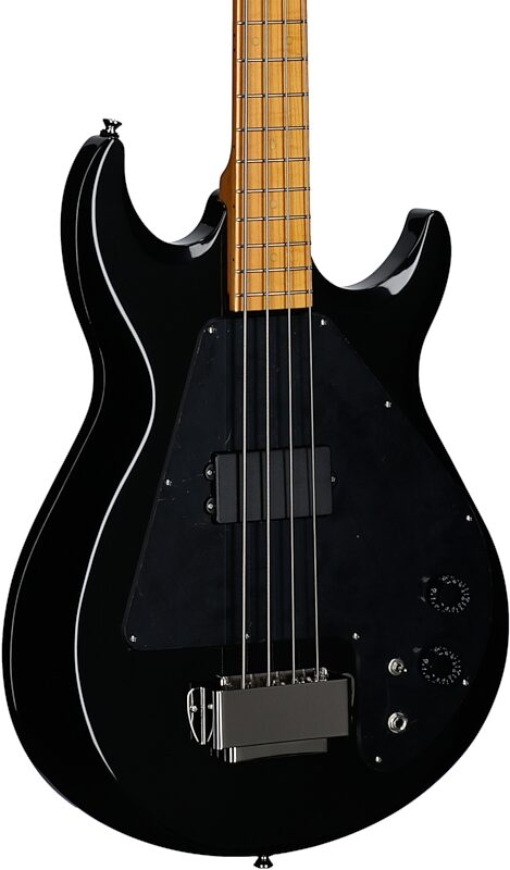 open zoom image for Epiphone Grabber Electric Bass (with Gig Bag), Ebony, Full Left Front