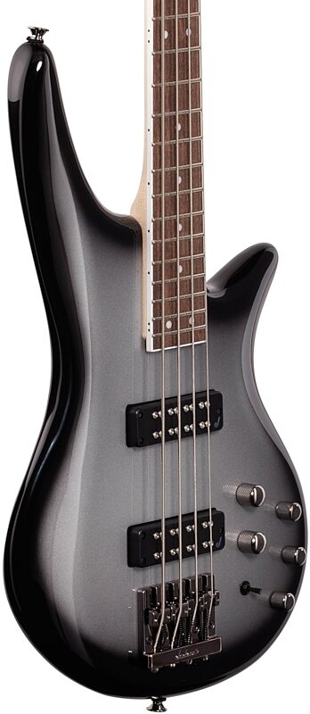 open zoom image for Jackson JS3 Spectra Electric Bass, Silver Burst, Full Left Front