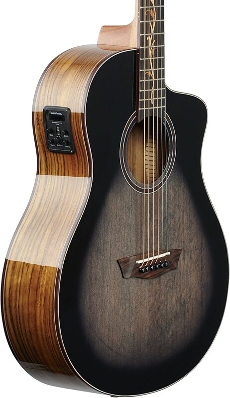 open zoom image for Washburn Bella Tono Vite S9V Acoustic-Electric Guitar, Charcoal Burst, Full Left Front