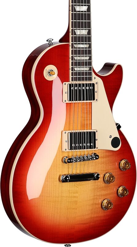 open zoom image for Gibson Les Paul Standard '50s Electric Guitar (with Case), Heritage Cherry Sunburst, Full Left Front