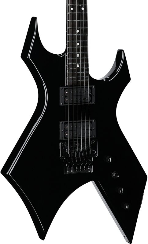 open zoom image for B.C. Rich Warlock Legacy Floyd Rose Electric Guitar, Black, Full Left Front