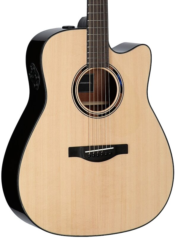 open zoom image for Yamaha TAG1 C Transacoustic Dreadnought Acoustic-Electric Guitar (with Gig Bag), Natural, Full Left Front