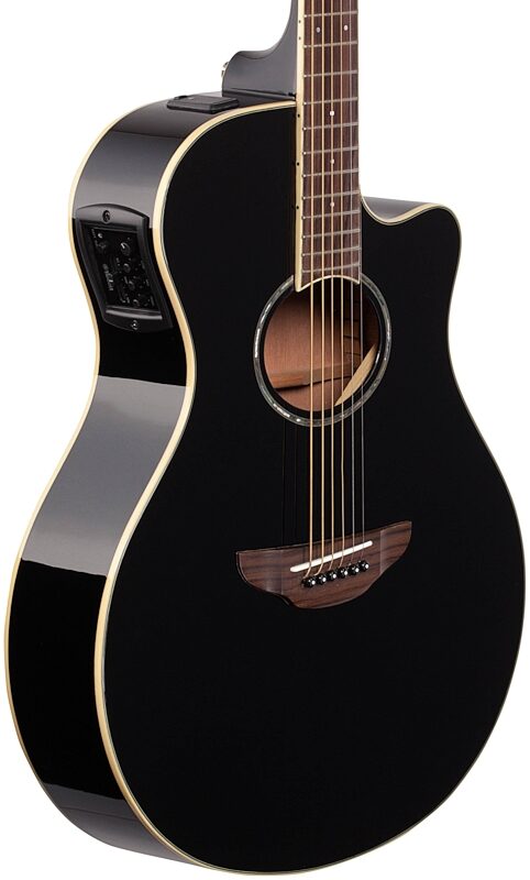 open zoom image for Yamaha APX-600 Acoustic-Electric Guitar, Black, Full Left Front