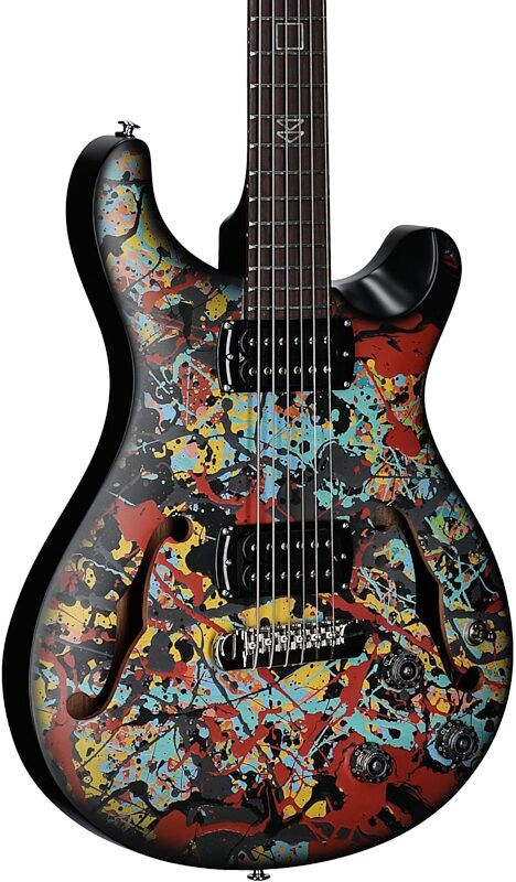 open zoom image for PRS Paul Reed Smith SE Ed Sheeran Hollowbody I Baritone Electric Guitar (with Gig Bag), Cosmic Splash, Full Left Front