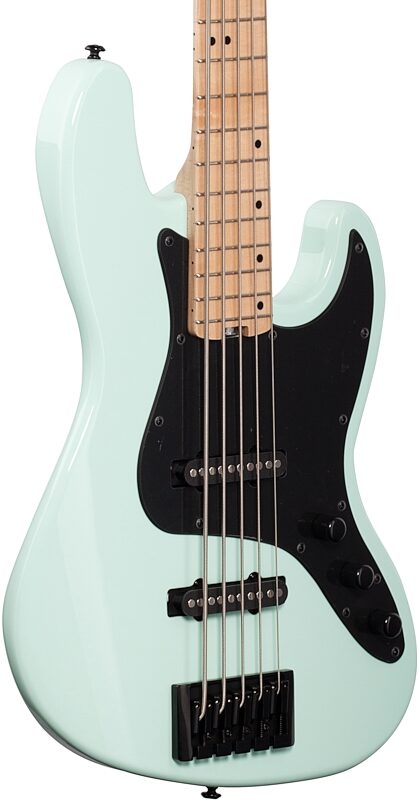 open zoom image for Schecter J5 Electric Bass, Seafoam Green, Full Left Front