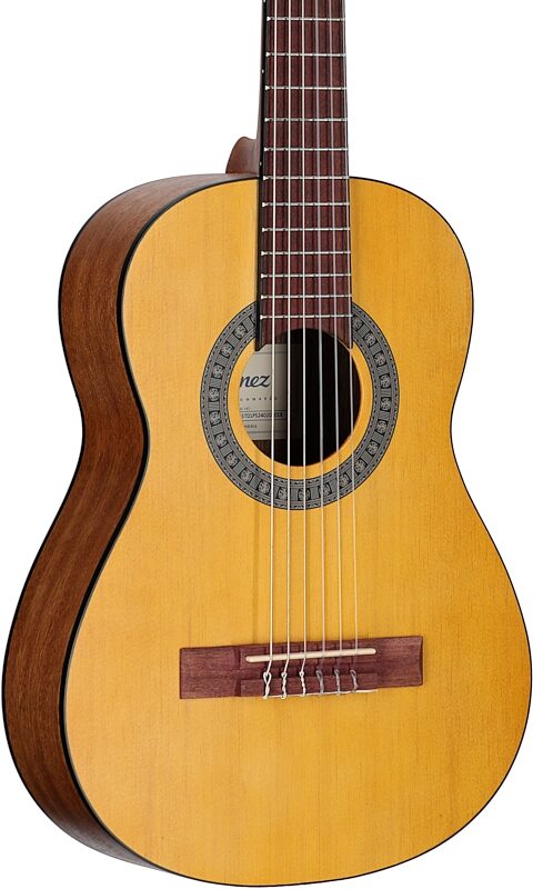 open zoom image for Ibanez GA1 1/2-Size Classical Acoustic Guitar, Open Pore Amber, Full Left Front