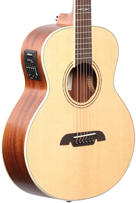 open zoom image for Alvarez LJ2 Little Acoustic-Electric Guitar (with Gig Bag), New, Full Left Front