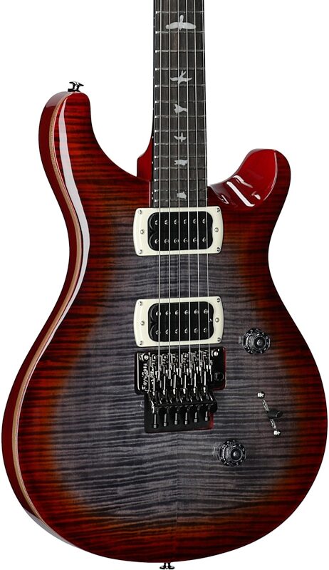 open zoom image for PRS Paul Reed Smith SE Custom 24 Floyd Electric Guitar (with Gig Bag), Charcoal Cherry Burst, Open Box (Very Good), Full Left Front