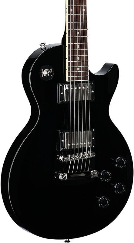 open zoom image for Epiphone Les Paul Tribute Electric Guitar, Ebony, Full Left Front