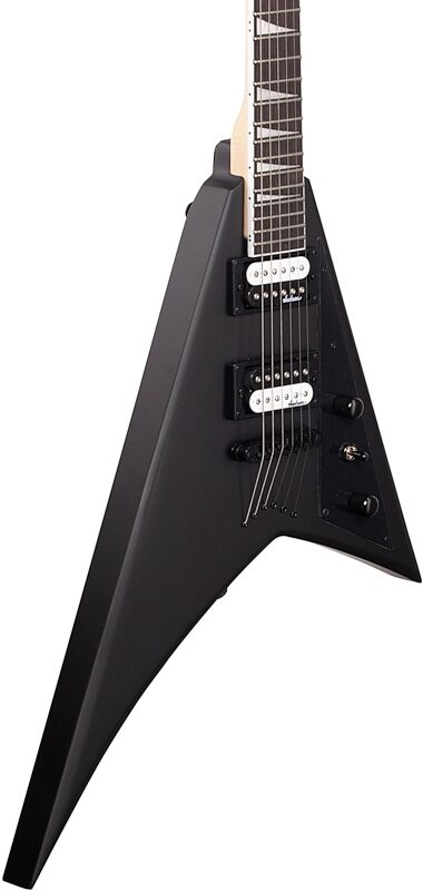 open zoom image for Jackson JS Series Rhoads JS32T Electric Guitar, Amaranth Fingerboard, Satin Black, Full Left Front
