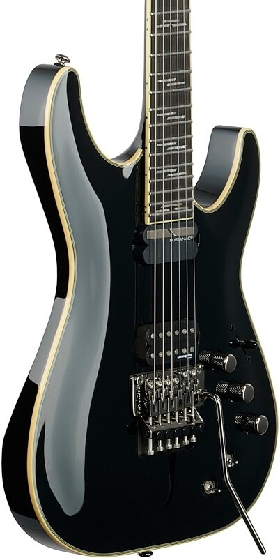 open zoom image for Schecter C-1 FR-S Blackjack Electric Guitar, Gloss Black, Open Box (Good), Full Left Front