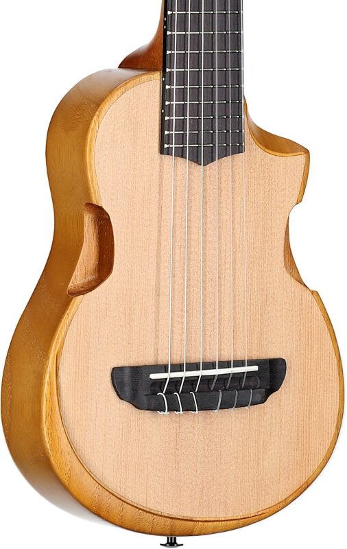 open zoom image for Ibanez AUP10N Tenor Ukulele (with Gig Bag), Open Pore Natural, Full Left Front