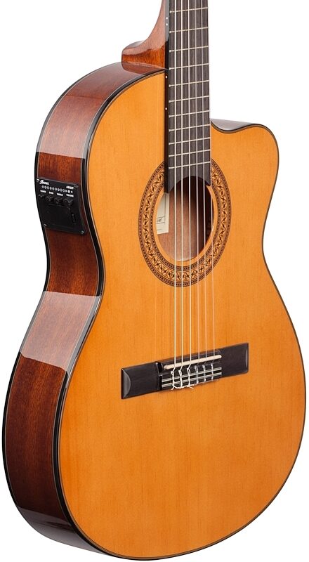 open zoom image for Ibanez GA5TCE Classical Cutaway Acoustic-Electric Guitar, New, Full Left Front