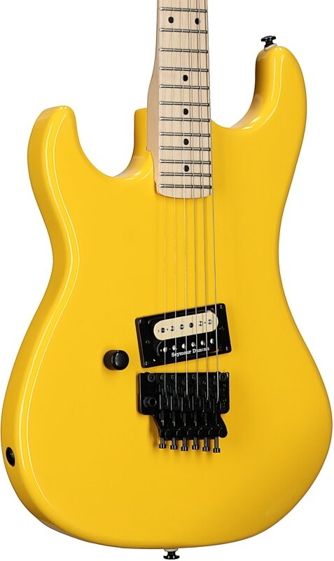open zoom image for Kramer Baretta Original Series Electric Guitar, Left-Handed, Bumblebee Yellow, Full Left Front