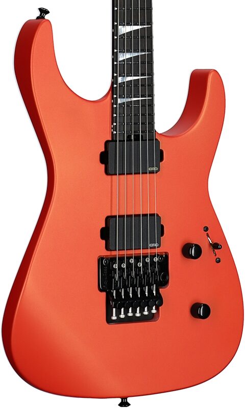 open zoom image for Jackson American Soloist SL2MG Electric Guitar (with Case), Lambo Orange, Open Box (Very Good), Full Left Front