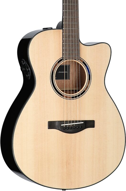 open zoom image for Yamaha TAS1 C Transacoustic Concert Acoustic-Electric Guitar (with Gig Bag), Natural, Full Left Front