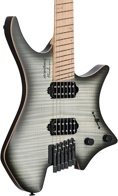 open zoom image for Strandberg Boden Original NX6 Electric Guitar (with Gig Bag), Charcoal Black, Full Left Front