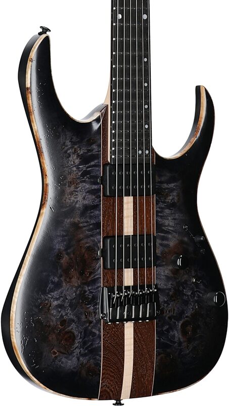 open zoom image for Ibanez RGA21P1PB Premium Electric Guitar (with Gig Bag), Deep Twilight Burst, Full Left Front