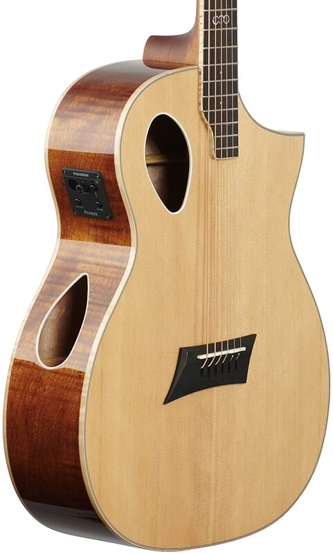 open zoom image for Michael Kelly Triad Port Acoustic-Electric Guitar, Natural, Full Left Front
