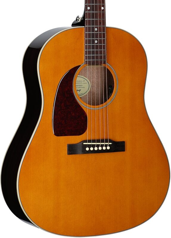 open zoom image for Epiphone J-45 Studio Acoustic-Electric Guitar, Left-Handed (with Gig Bag), Natural, Full Left Front
