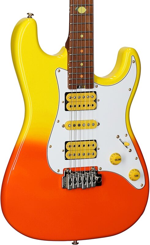 open zoom image for Schecter Tori Ruffin Freak Juice Traditional Electric Guitar, Juice Burst, Full Left Front
