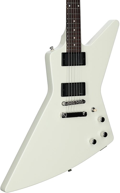 open zoom image for Epiphone Inspired by Gibson Explorer '80s Electric Guitar (with Gig Bag), Classic White, Full Left Front